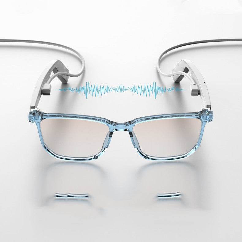 Bluetooth Smart Glasses Voice Call Music Anti Blue Light Intelligent White Unisex Eyeglasses - LizzCart