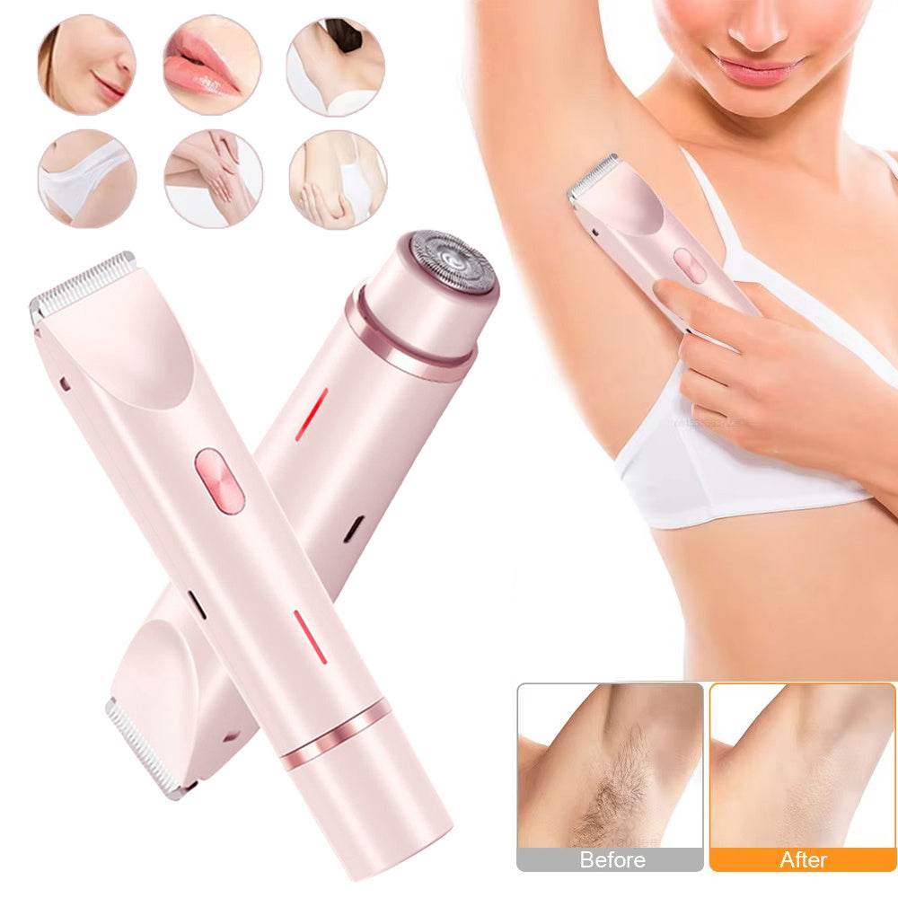 2 In 1 Hair Remover Women's Double Head Shaver - LizzCart