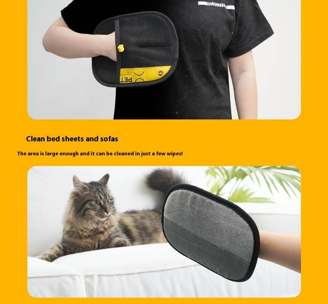Portable Home Pet Hair Removal Gloves - LizzCart
