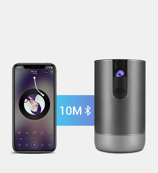 Portable Android Projector with 3D Display, 8000mAh Battery, Auto Focus, and Wi-Fi/Bluetooth Connectivity - LizzCart