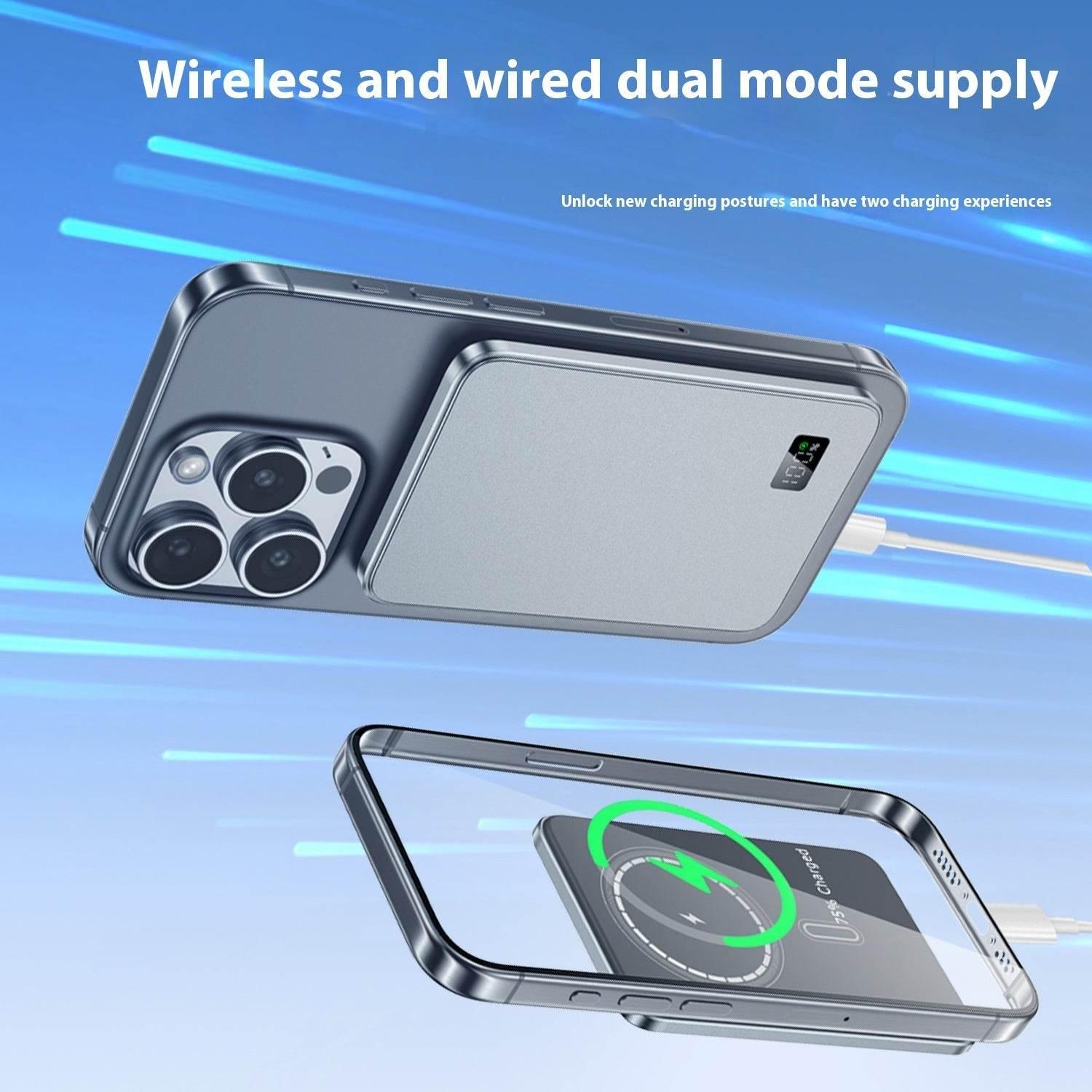 Three-in-one Wireless Magnetic Fast Charge Power Bank - LizzCart