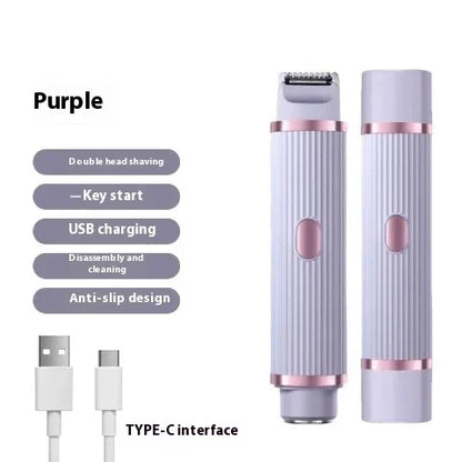 Double-headed Electric Shaver Women's Body Hair Removal Device - LizzCart