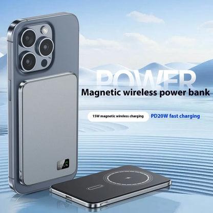 Three-in-one Wireless Magnetic Fast Charge Power Bank - LizzCart