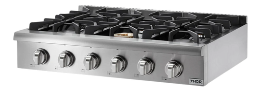 THOR Kitchen 36 Inch Professional Lp Rangetop (HRT3618ULP) - LizzCart