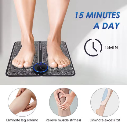 ⚡ Rechargeable EMS Foot Massager Pad – Relax & Recharge Instantly! 🚚 Free Shipping — no extra cost! - LizzCart