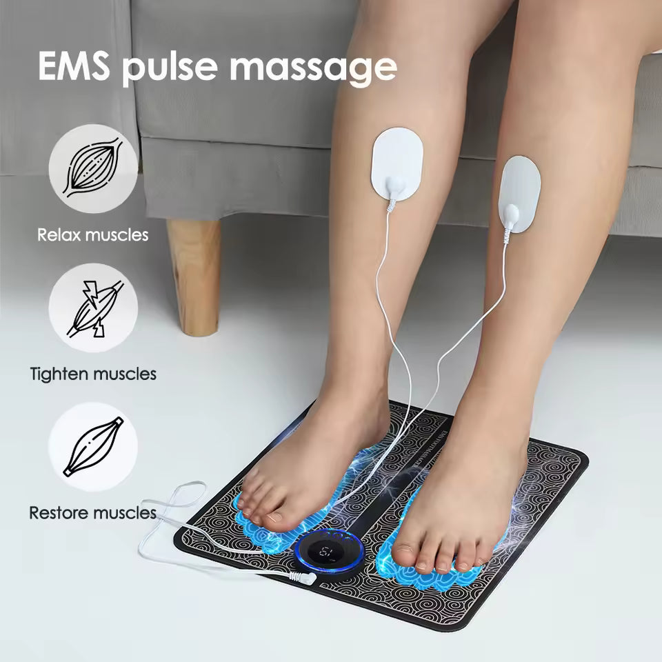 ⚡ Rechargeable EMS Foot Massager Pad – Relax & Recharge Instantly! 🚚 Free Shipping — no extra cost! - LizzCart