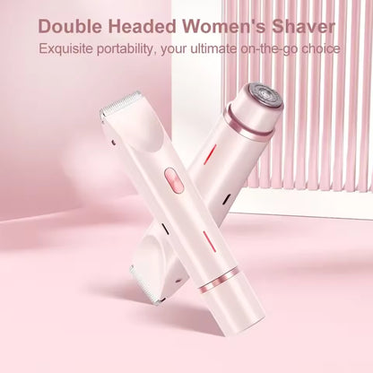 2-in-1 Women’s Electric Razor | Dual Head Painless Shaver for Smooth Bikini & Body - LizzCart