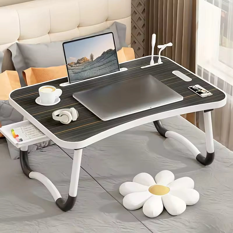 “Foldable Laptop Desk with Light & Fan”  🚚 Free Shipping on Every Order! - LizzCart