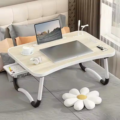 “Foldable Laptop Desk with Light & Fan”  🚚 Free Shipping on Every Order! - LizzCart