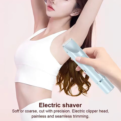 2-in-1 Women’s Electric Razor | Dual Head Painless Shaver for Smooth Bikini & Body - LizzCart