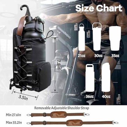 Gym Water Bottle Bag Rack Fitness Portable Weekend Fitness Sport Bag - LizzCart