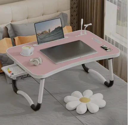 “Foldable Laptop Desk with Light & Fan”  🚚 Free Shipping on Every Order! - LizzCart